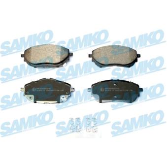Jeu de 4 plaquettes de frein avant SAMKO OEM 0446502390