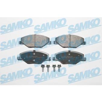 Jeu de 4 plaquettes de frein avant SAMKO OEM 6RU698151A