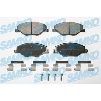 Jeu de 4 plaquettes de frein avant SAMKO OEM 6RU698151A