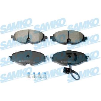 Jeu de 4 plaquettes de frein avant SAMKO OEM 5Q0698151AA