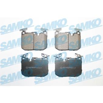 Jeu de 4 plaquettes de frein avant SAMKO OEM 34116857968