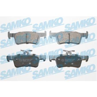 Jeu de 4 plaquettes de frein arrière SAMKO [5SP1929]