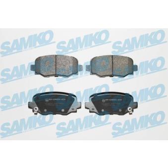 Jeu de 4 plaquettes de frein arrière SAMKO OEM 68289634AA