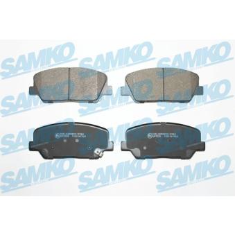 Jeu de 4 plaquettes de frein avant SAMKO 5SP1960 pour OPEL COMBO 1.6 CRDi 110 - 110cv