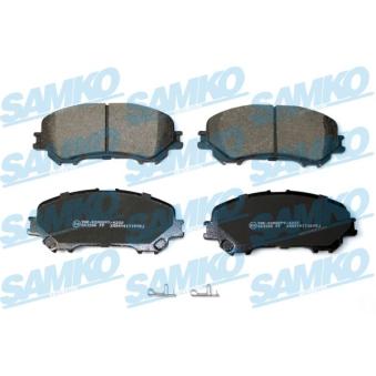 Jeu de 4 plaquettes de frein avant SAMKO OEM D10604EA0AVA