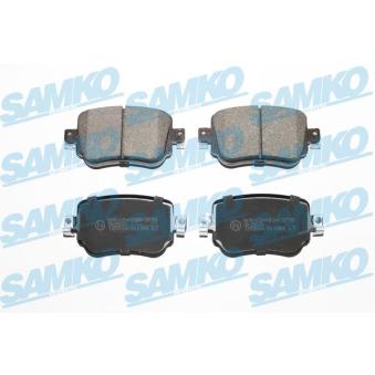 Jeu de 4 plaquettes de frein arrière SAMKO OEM 5Q0698451F