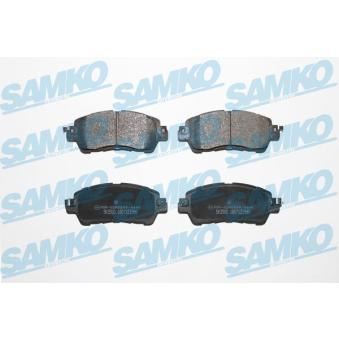 Jeu de 4 plaquettes de frein avant SAMKO OEM D10605RB0A