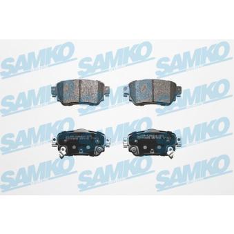 Jeu de 4 plaquettes de frein arrière SAMKO OEM 440603981R
