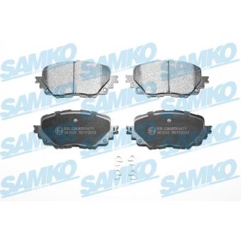 Jeu de 4 plaquettes de frein avant SAMKO [5SP2002]