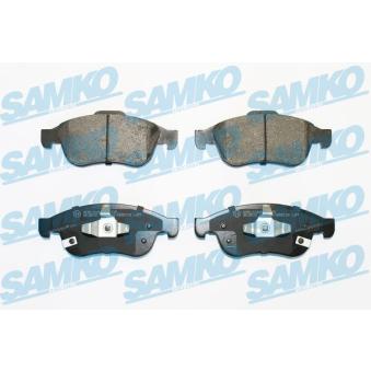 Jeu de 4 plaquettes de frein avant SAMKO 5SP2019 pour DACIA DUSTER 1.6 - 110cv