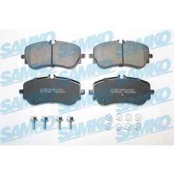 Jeu de 4 plaquettes de frein arrière SAMKO [5SP2022]