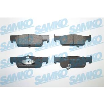 Jeu de 4 plaquettes de frein avant SAMKO 5SP2023 pour SMART FORFOUR 1.0 - 71cv