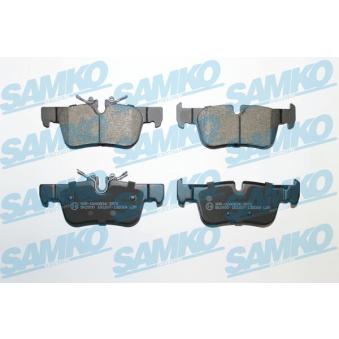 Jeu de 4 plaquettes de frein arrière SAMKO OEM 34216859917 Jeu de 4 plaquettes de frein arrière SAMKO OEM 34216859917