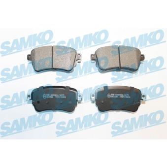 Jeu de 4 plaquettes de frein arrière SAMKO OEM 1673603880