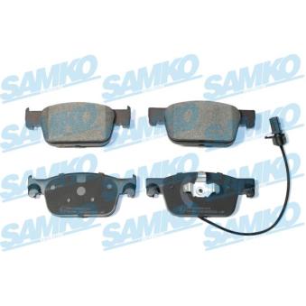 Jeu de 4 plaquettes de frein avant SAMKO OEM 8W0698151K