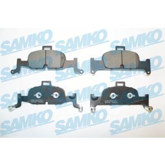 Jeu de 4 plaquettes de frein avant SAMKO OEM 8W0698151M