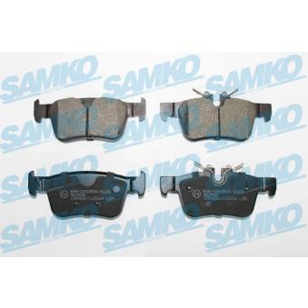 Jeu de 4 plaquettes de frein arrière SAMKO OEM 31687502