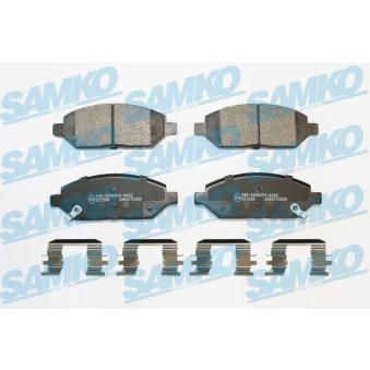 Jeu de 4 plaquettes de frein avant SAMKO OEM 42439338