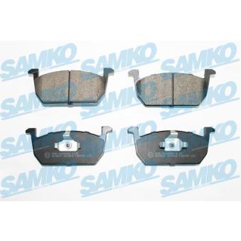 Jeu de 4 plaquettes de frein avant SAMKO OEM 5Q0698151E