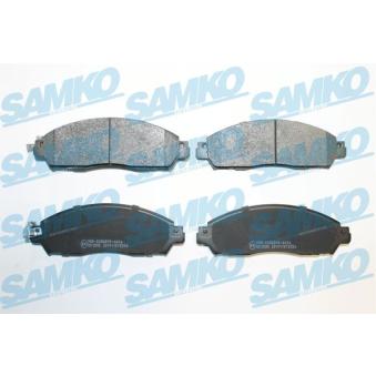 Jeu de 4 plaquettes de frein avant SAMKO OEM D10605TA0A