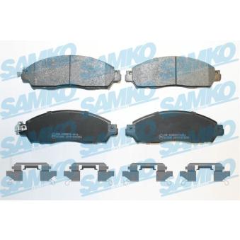 Jeu de 4 plaquettes de frein avant SAMKO OEM D10605TA0A