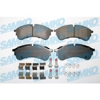 Jeu de 4 plaquettes de frein avant SAMKO OEM 2N0698151A