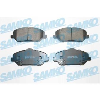 Jeu de 4 plaquettes de frein avant SAMKO 5SP2065 pour FORD FOCUS 1.6 CDI - 110cv