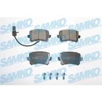 Jeu de 4 plaquettes de frein arrière SAMKO [5SP2079]