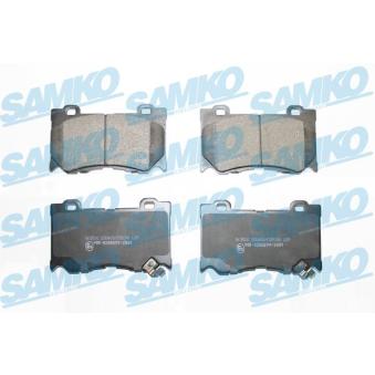 Jeu de 4 plaquettes de frein avant SAMKO [5SP2086]