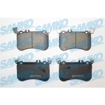 Jeu de 4 plaquettes de frein avant SAMKO [5SP2100]