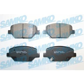 Jeu de 4 plaquettes de frein avant SAMKO OEM 84120877 Jeu de 4 plaquettes de frein avant SAMKO OEM 84120877