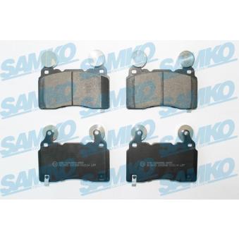 Jeu de 4 plaquettes de frein avant SAMKO [5SP2114]
