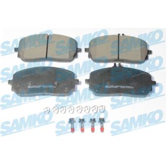 Jeu de 4 plaquettes de frein avant SAMKO OEM A0004207200