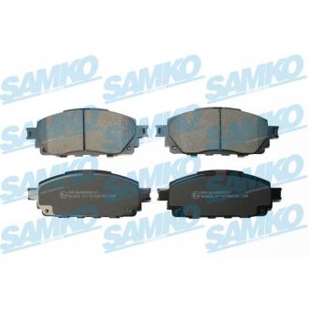 Jeu de 4 plaquettes de frein avant SAMKO [5SP2143]