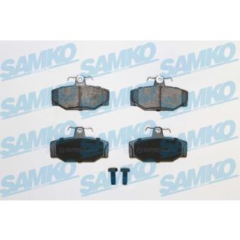 Jeu de 4 plaquettes de frein arrière SAMKO [5SP217]