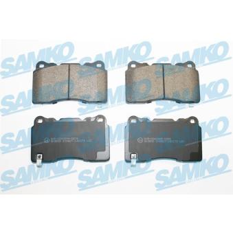 Jeu de 4 plaquettes de frein avant SAMKO OEM 45022TGHA02