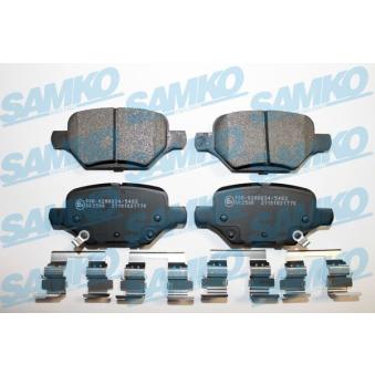 Jeu de 4 plaquettes de frein arrière SAMKO OEM 42539412
