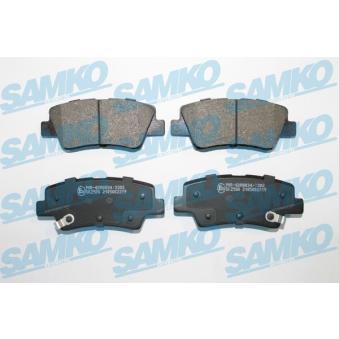 Jeu de 4 plaquettes de frein arrière SAMKO OEM 58302CMA10