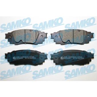 Jeu de 4 plaquettes de frein arrière SAMKO OEM 0446648160