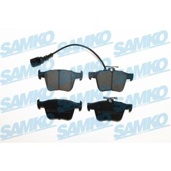 Jeu de 4 plaquettes de frein arrière SAMKO OEM 8V0698451C