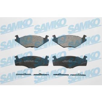 Jeu de 4 plaquettes de frein avant SAMKO 5SP224 pour CITROEN 2 CV 1.6 - 110cv