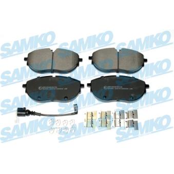 Jeu de 4 plaquettes de frein avant SAMKO OEM 7LA698151C