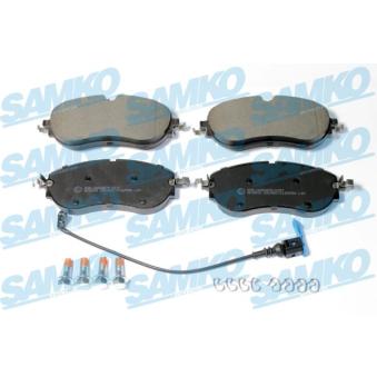 Jeu de 4 plaquettes de frein avant SAMKO [5SP2259A]