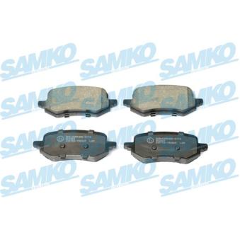 Jeu de 4 plaquettes de frein arrière SAMKO OEM KTL1TC2M007AB