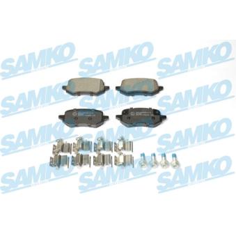 Jeu de 4 plaquettes de frein arrière SAMKO OEM KTL1TC2M007AB