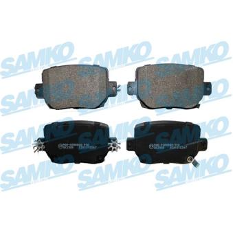 Jeu de 4 plaquettes de frein arrière SAMKO OEM 800824600A