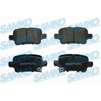 Jeu de 4 plaquettes de frein arrière SAMKO [5SP2276]