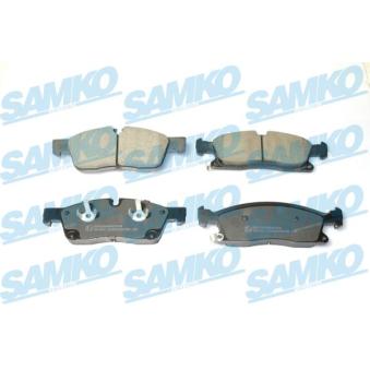 Jeu de 4 plaquettes de frein avant SAMKO OEM 00K68052369AB