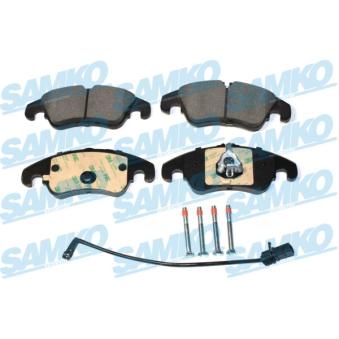 Jeu de 4 plaquettes de frein avant SAMKO OEM 8R0698151A