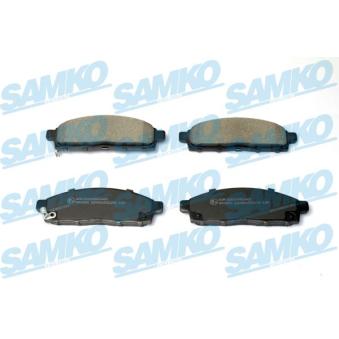 Jeu de 4 plaquettes de frein avant SAMKO OEM 0006000611054